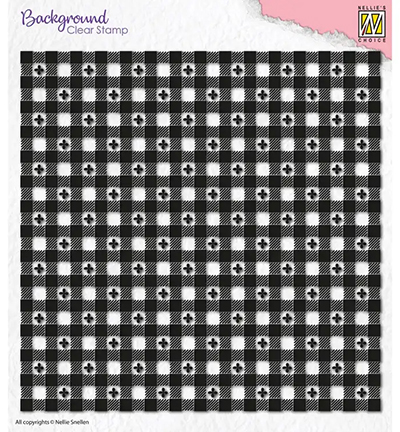 Clearstempel Clover Squares Background – Nellie’s Choice