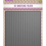 Embossing folder 3D  Knitting - Nellie's Choice