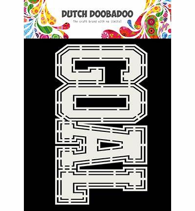 **-50%** Dutch Doobadoo Card art Goal tekst- A5