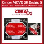 Crealies on the MOVE Design S Drieh. kaart halve achthoeken CLMOVE28
