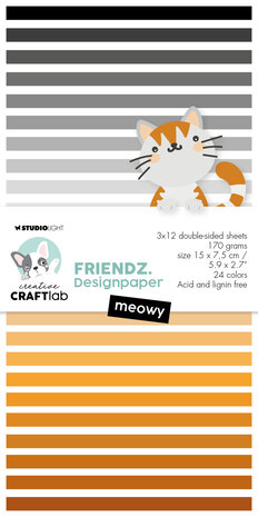 Mini Paperpad Meowy Friendz nr.120- CraftLab – StudioLight