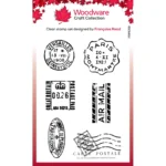 Clear stempel - Mini Postmarks - Woodware