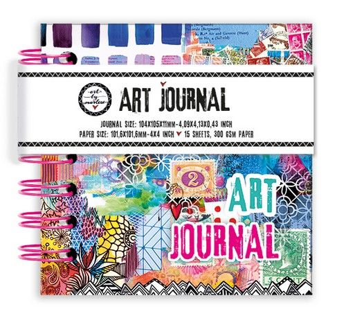 Studio Light Art journal 4×4 inch, 15 sheets 300 GSM paper nr.12 ABM-ES-JOUR12