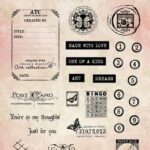 Studio Light Clear Stamp ATC embellishments Vict. Dreams nr.611 JMA-VD-STAMP611