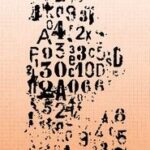 Studio Light Clear stamp Letters & Numbers Grunge Coll. nr.601 SL-GR-STAMP601