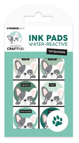 Studio Light Ink Pads Water-reactive turquoises Essentials nr.28 CCL-ES-INKP28