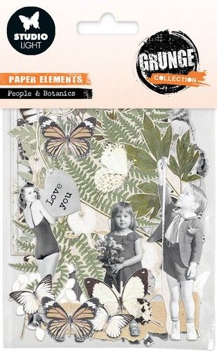 Studio Light Paper elements People & botanics Grunge Coll. nr.09 SL-GR-PE09