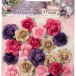 Studio Light Paper Flowers 1,5 & 2 cm Vict. Dreams nr.12 JMA-VD-FLOW12