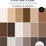 Studio Light Pattern paper pad Shades of brown Ess. nr.166 SL-ES-PPP166