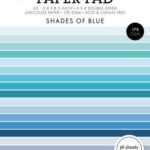 Studio Light Unicolor paper pad Shades of blue Essent. nr.157 SL-ES-UPP157