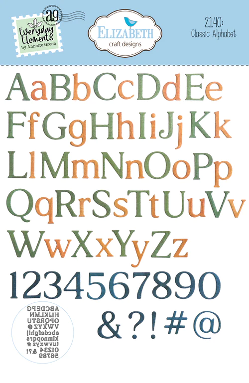 Elizabeth craft Design – Classic Alphabet – 2140