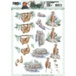 3D Cutting Sheets - Yvonne Creations - Young and Wild - Sloth