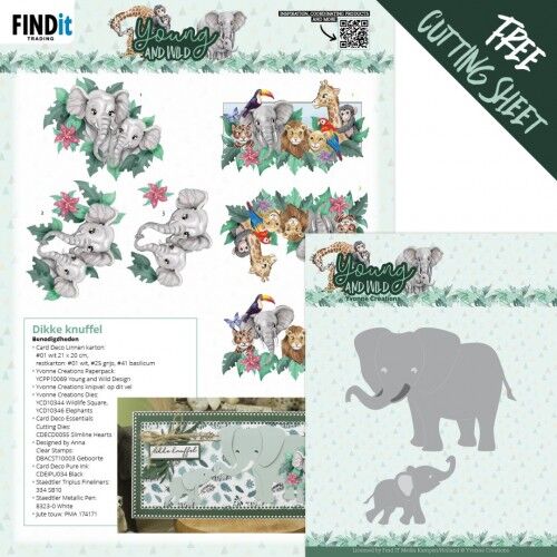 Dies – Yvonne Creations – Young and Wild – Elephants