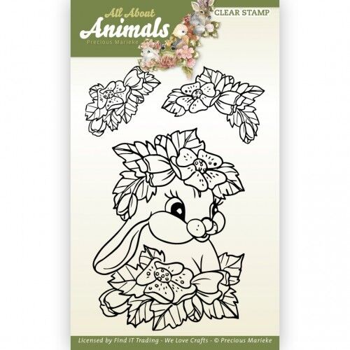 Clear Stamps – Precious Marieke – All About Animals – Bunny