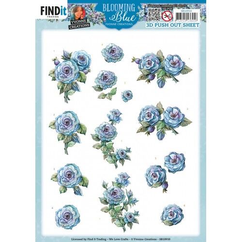3D Push Out – Yvonne Creations – Blooming Blue – Rosehip