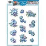 3D Push Out - Yvonne Creations - Blooming Blue - Blueberry