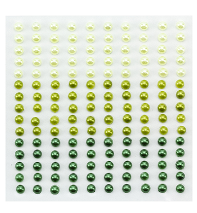 Plak parels 3 tinten Groen 4mm – Nellie Snellen