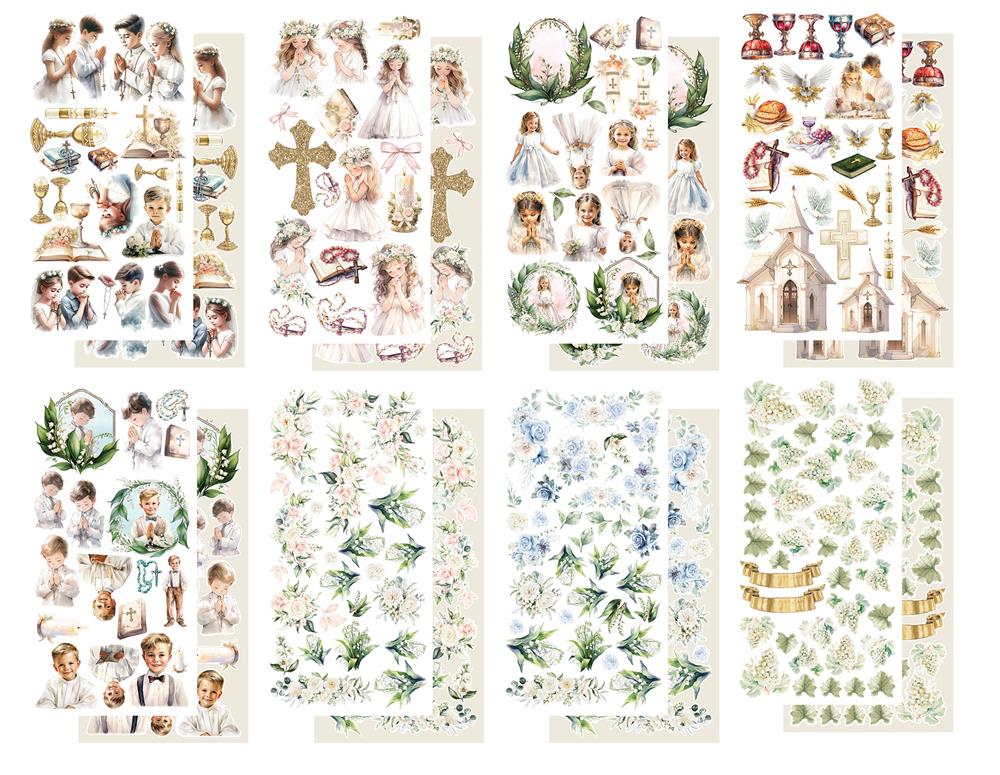Extras to Cut Set 30,5×15 cm First Holy Communion, 250 gsm, mirror print