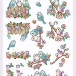 3D Cutting Sheets - Yvonne Creations - Blue Birds