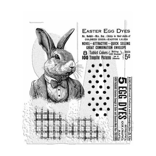 Rubber Stempels Stampers Anonymous Tim Holtz – Mr. Rabbit CMS478
