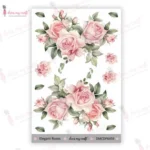 dress my craft - elegant roses transfer DMCDP6459