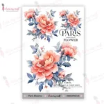 dress my craft - paris blooms transfer DMCDP6514