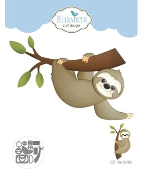 slow the sloth – elizabeth craft designs – 2127