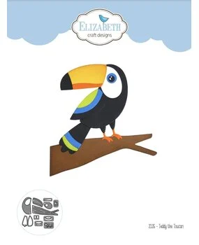 teddy the toucan – elizabeth craft designs – 2126