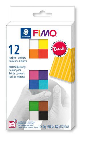 Fimo soft colour pack 12 basic colours 8023 C12-1  / 12x25gr