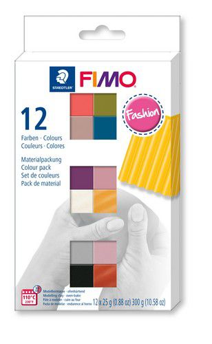 Fimo soft colour pack 12 fashion colours 8023 C12-5  / 12x25gr