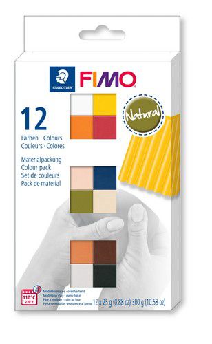 Fimo soft colour pack 12 natural colours 8023 C12-4  / 12x25gr