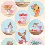 Marianne D Decoupage Sensibility - Zomercirkels 7 cm EWK1299 9 designs