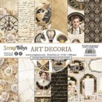 ScrapBoys Art Decoria paperpad 24 vl+cut out elements-DZ SB-ARDE-09 250gr