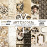 ScrapBoys Art Decoria paperset 12 vl+cut out elements-DZ SB-ARDE-08 250gr