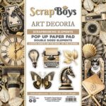 Scrapboys POP UP Paperpad double sided elements - Art Decoria SB-ARDE-11 190gr