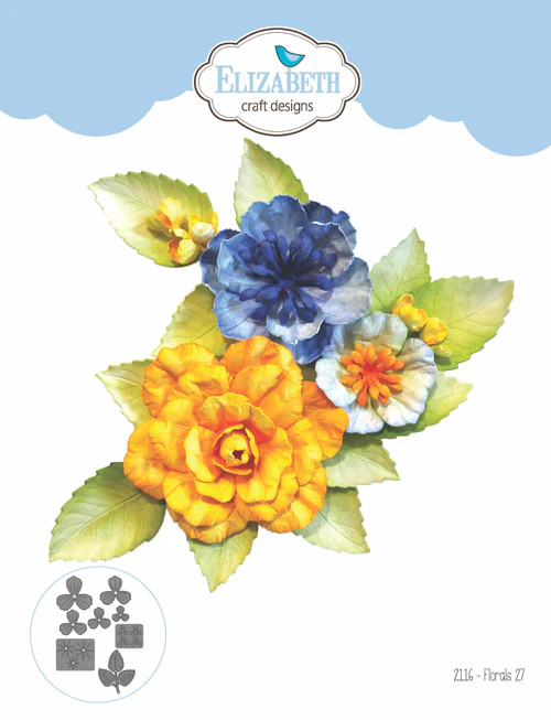 Snijmallen –  Florals 27 – 2116 – Elizabeth craft Design