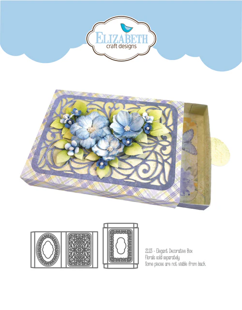 Snijmallen –  Elegant Decorative Box – 2123 – Elizabeth craft Design