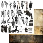 Double-sided collage dolls paper 30.5 x 30.5cm