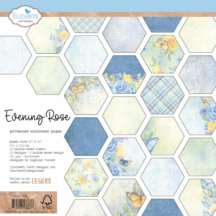 Paperpad – Evening Rose – Elizabeth craft design – C023