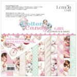 Paper Pad Cotton Candy - Elements and Basic – Girl, 20,3x20,3cm, 250 gsm