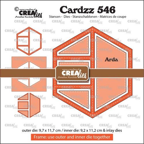Crealies Cardzz Frame & Inlays Arda CLCZ546