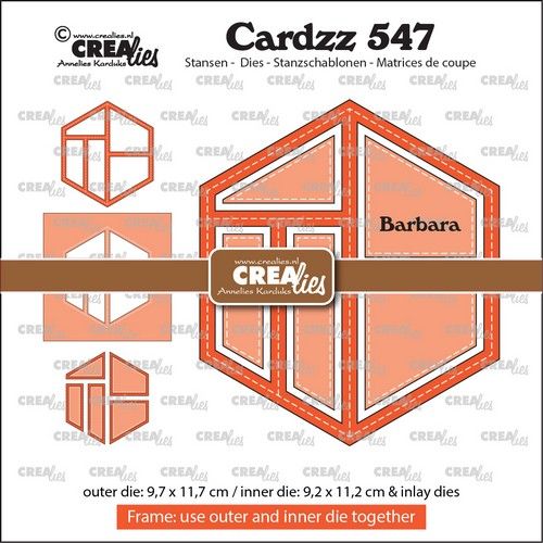 Crealies Cardzz Frame & Inlays Barbara CLCZ547