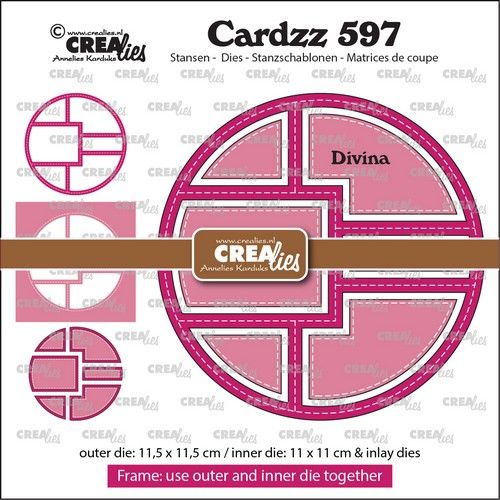 Crealies Cardzz Frame & Inlays Divina CLCZ597