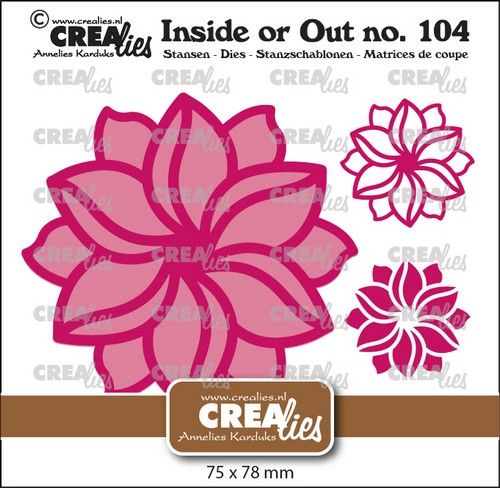 Crealies Inside or Out – Fantasiebloem A groot CLIO104