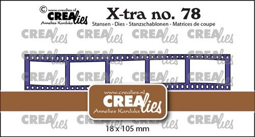 Crealies Xtra Filmstrip golvend klein CLXtra78