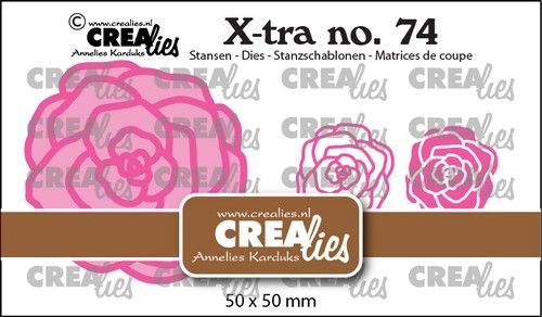 Crealies Xtra Roos klein CLXtra74