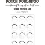 **EUROKNALLER** Dutch Doobadoo Dutch Sticker ATC cirkels naam (NL) 491.200.031
