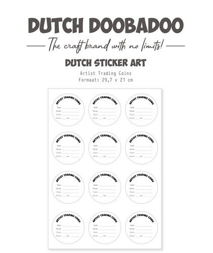 Dutch Doobadoo Dutch Sticker ATC cirkels naam (NL) 491.200.031