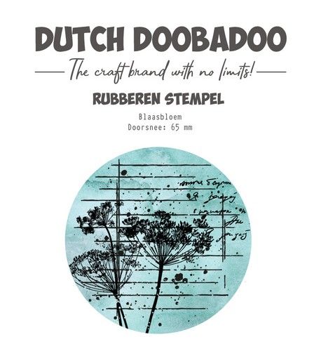 Dutch Doobadoo Rubber stamp 3 ATC cirkel Flower 497.004.006
