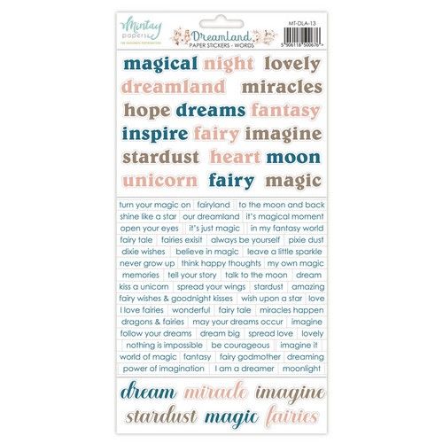 Mintay 6 x 12 Paper Stickers – Dreamland – Words MT-DLA-13
